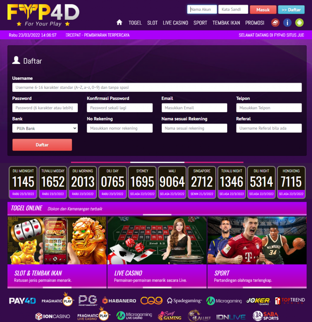 form daftar fyp4d